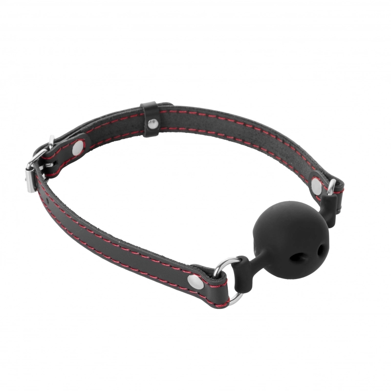 Кляп дышащий "Crazy Handmade" силикон, черный, M 